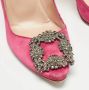 Manolo Blahnik Pre-owned Satin heels Pink Dames - Thumbnail 8