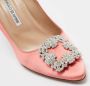 Manolo Blahnik Pre-owned Satin heels Pink Dames - Thumbnail 7