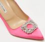 Manolo Blahnik Pre-owned Satin heels Pink Dames - Thumbnail 7