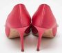 Manolo Blahnik Pre-owned Satin heels Pink Dames - Thumbnail 4