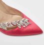 Manolo Blahnik Pre-owned Satin heels Pink Dames - Thumbnail 6