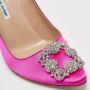 Manolo Blahnik Pre-owned Satin heels Pink Dames - Thumbnail 5