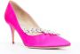 Manolo Blahnik Pre-owned Satin heels Pink Dames - Thumbnail 2