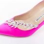 Manolo Blahnik Pre-owned Satin heels Pink Dames - Thumbnail 3