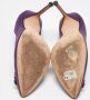 Manolo Blahnik Pre-owned Satin heels Purple Dames - Thumbnail 6