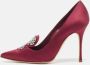 Manolo Blahnik Pre-owned Satin heels Red Dames - Thumbnail 2