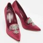 Manolo Blahnik Pre-owned Satin heels Red Dames - Thumbnail 4