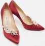 Manolo Blahnik Pre-owned Satin heels Red Dames - Thumbnail 4