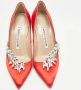 Manolo Blahnik Pre-owned Satin heels Red Dames - Thumbnail 3