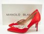 Manolo Blahnik Pre-owned Satin heels Red Dames - Thumbnail 9