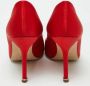 Manolo Blahnik Pre-owned Satin heels Red Dames - Thumbnail 5