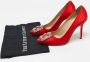 Manolo Blahnik Pre-owned Satin heels Red Dames - Thumbnail 9