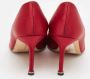 Manolo Blahnik Pre-owned Satin heels Red Dames - Thumbnail 4