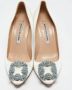 Manolo Blahnik Pre-owned Satin heels White Dames - Thumbnail 3