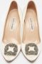 Manolo Blahnik Pre-owned Satin heels White Dames - Thumbnail 3