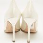 Manolo Blahnik Pre-owned Satin heels White Dames - Thumbnail 3