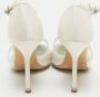 Manolo Blahnik Pre-owned Satin heels White Dames - Thumbnail 3