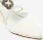 Manolo Blahnik Pre-owned Satin heels White Dames - Thumbnail 5