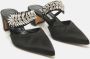 Manolo Blahnik Pre-owned Satin mules Black Dames - Thumbnail 4