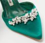 Manolo Blahnik Pre-owned Satin mules Green Dames - Thumbnail 7