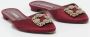 Manolo Blahnik Pre-owned Satin mules Red Dames - Thumbnail 2