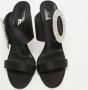 Manolo Blahnik Pre-owned Satin sandals Black Dames - Thumbnail 3