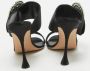 Manolo Blahnik Pre-owned Satin sandals Black Dames - Thumbnail 5