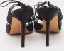 Manolo Blahnik Pre-owned Satin sandals Black Dames - Thumbnail 4