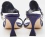 Manolo Blahnik Pre-owned Satin sandals Blue Dames - Thumbnail 4