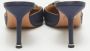 Manolo Blahnik Pre-owned Satin sandals Blue Dames - Thumbnail 5