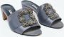 Manolo Blahnik Pre-owned Satin sandals Gray Dames - Thumbnail 4