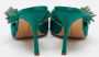 Manolo Blahnik Pre-owned Satin sandals Green Dames - Thumbnail 5