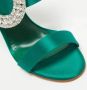 Manolo Blahnik Pre-owned Satin sandals Green Dames - Thumbnail 5