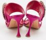 Manolo Blahnik Pre-owned Satin sandals Purple Dames - Thumbnail 4