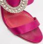 Manolo Blahnik Pre-owned Satin sandals Purple Dames - Thumbnail 6