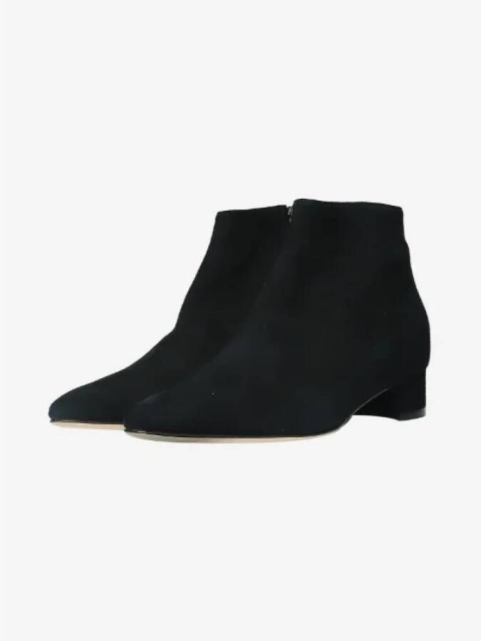 Manolo Blahnik Pre-owned Suede boots Black Dames