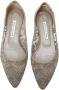 Manolo Blahnik Pre-owned Suede flats Gray Dames - Thumbnail 2