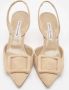 Manolo Blahnik Pre-owned Suede heels Beige Dames - Thumbnail 3