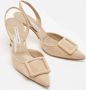 Manolo Blahnik Pre-owned Suede heels Beige Dames - Thumbnail 4