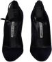 Manolo Blahnik Pre-owned Suede heels Black Dames - Thumbnail 3