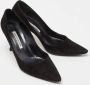 Manolo Blahnik Pre-owned Suede heels Black Dames - Thumbnail 4