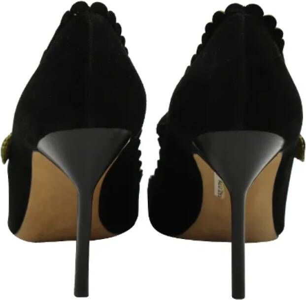 Manolo Blahnik Pre-owned Suede heels Black Dames