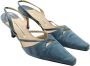 Manolo Blahnik Pre-owned Suede heels Blue Dames - Thumbnail 3