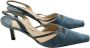 Manolo Blahnik Pre-owned Suede heels Blue Dames - Thumbnail 4