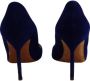 Manolo Blahnik Pre-owned Suede heels Blue Dames - Thumbnail 4