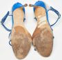 Manolo Blahnik Pre-owned Suede heels Blue Dames - Thumbnail 6