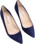 Manolo Blahnik Pre-owned Suede heels Blue Dames - Thumbnail 5