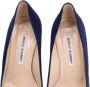 Manolo Blahnik Pre-owned Suede heels Blue Dames - Thumbnail 7