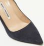 Manolo Blahnik Pre-owned Suede heels Blue Dames - Thumbnail 7