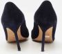 Manolo Blahnik Pre-owned Suede heels Blue Dames - Thumbnail 3